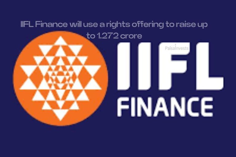 IIFL Finance will use a rights offering to raise up to 1,272 crore