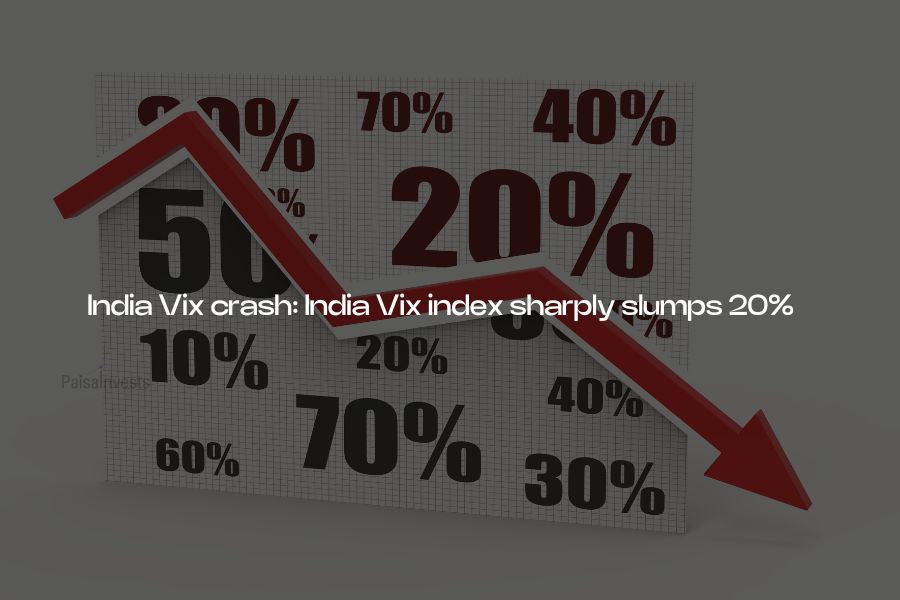 India Vix crash: India Vix index sharply slumps 20%