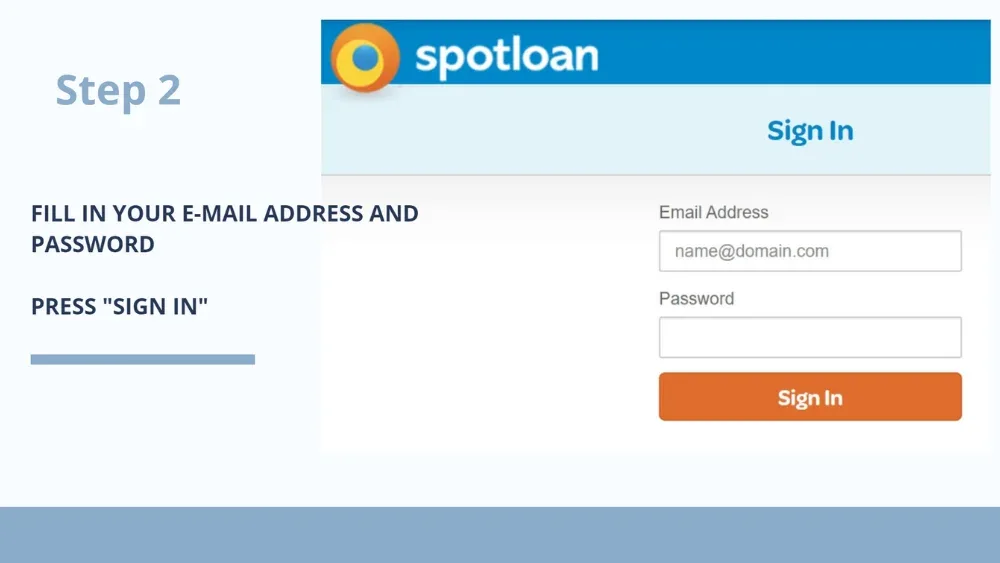 spot loan login