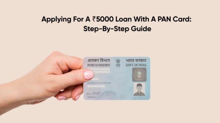 5000 loan on pan card