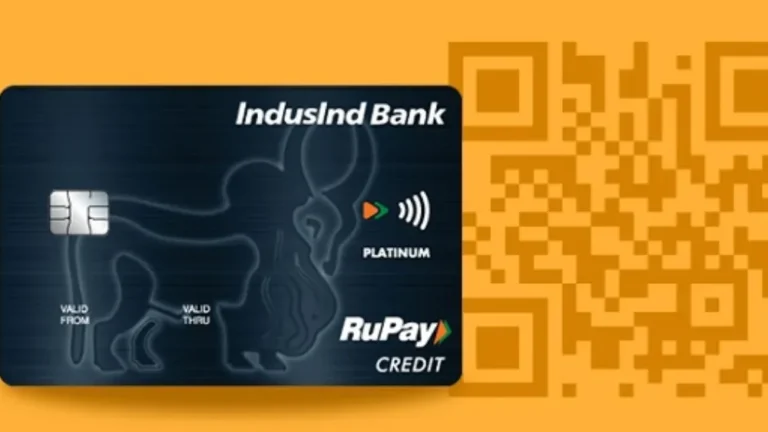 indusInd rupay credit card