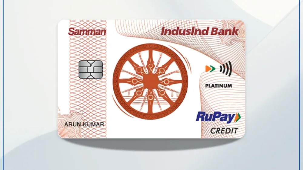 indusInd rupay credit card