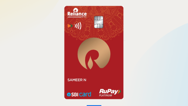 SBI Reliance credit card